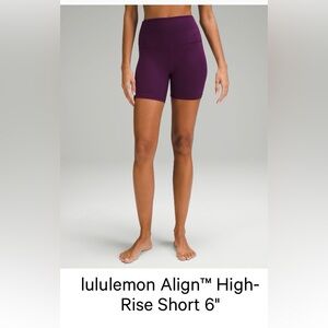 lululemon athletica Women's Deep Purple Bike Shorts